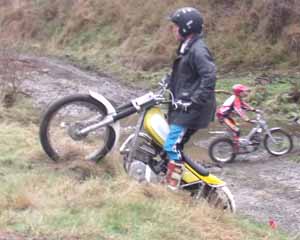 Horsford Downs Classic Trials Simon Jones. Yamaha TY250